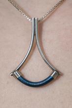 Bijzondere zilverkleurige hanger ankervorm tweezijdig, Verzenden, Zo goed als nieuw, Zilver, Overige materialen