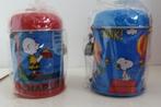 2 blikken spaarpotten Snoopy Charlie Brown Regal 1996, Verzenden, Snoopy, Nieuw, Beeldje of Figuurtje