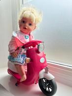 Babyborn met scooter, Ophalen of Verzenden, Zo goed als nieuw, Babypop