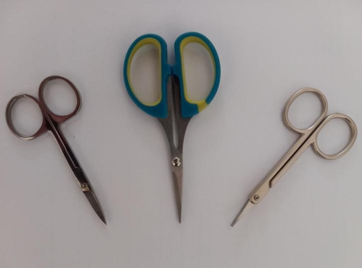 3 Hobby schaartjes - 3 Precisieschaartjes, Hobby en Vrije tijd, Kaarten | Zelf maken, Zo goed als nieuw, Overige typen, Overige thema's