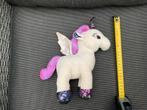 Zgan gebruikte wit en kleuren unicorn 20/25cm knuffel, Ophalen, Zo goed als nieuw, Overige typen