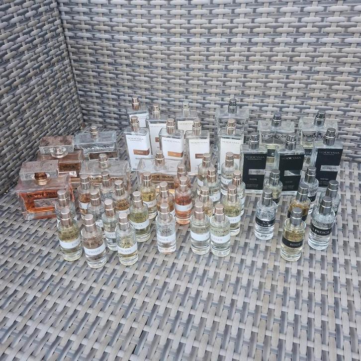 Grote partij Yodeyma parfum restanten., Sieraden, Tassen en Uiterlijk, Uiterlijk | Parfum, Gebruikt, Ophalen of Verzenden