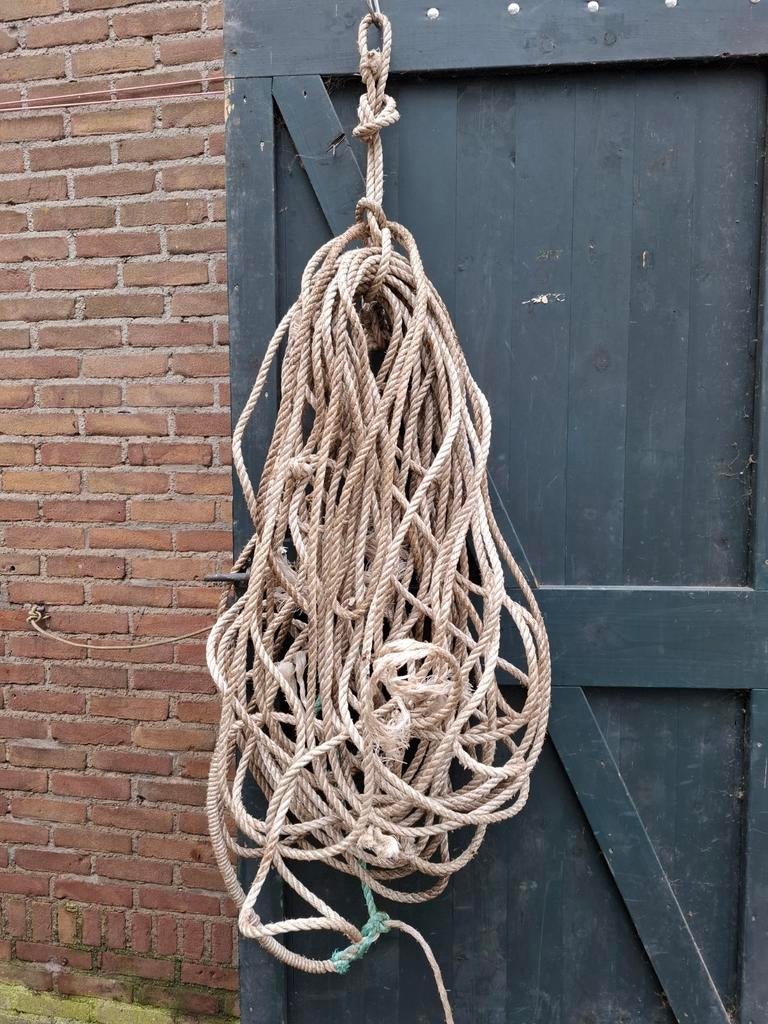 Oud vintage scheepstouw, T, Nieuw, Ophalen of Verzenden, N