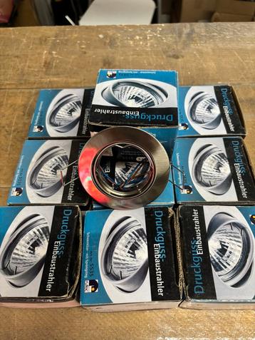 Inbouwspot armatuur met fitting RVS 10 stuks beschikbaar voor biedingen