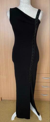 Courtisane lange jurk maat S, Kleding | Dames, Gelegenheidskleding, Zo goed als nieuw, Overige typen, Maat 36 (S), Zwart, Ophalen of Verzenden