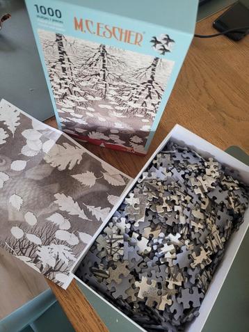 Puzzel Drie Werelden - M.C. Escher 1000 stukjes beschikbaar voor biedingen