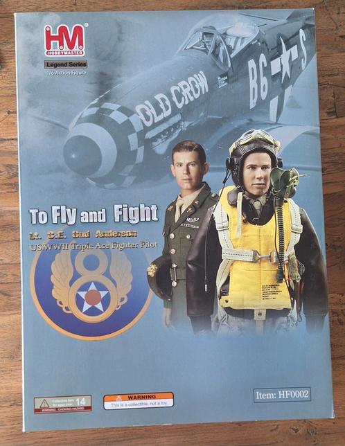 Piloot Bud Anderson schaal 1/6 Hobbymaster HF0002, Verzamelen, Luchtvaart en Vliegtuigspotten, Nieuw, Schaalmodel, Ophalen of Verzenden