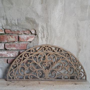 Gietijzeren halfronde deurmat ornament 68x31cm *Etage3* beschikbaar voor biedingen