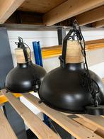 Industriële Hanglampen - Set van 2, Ophalen, Gebruikt, Hout, Minder dan 50 cm