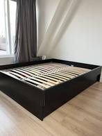 Ikea bed Oppdal 160 x 200, Huis en Inrichting, Ophalen, Gebruikt, Bruin, Tweepersoons