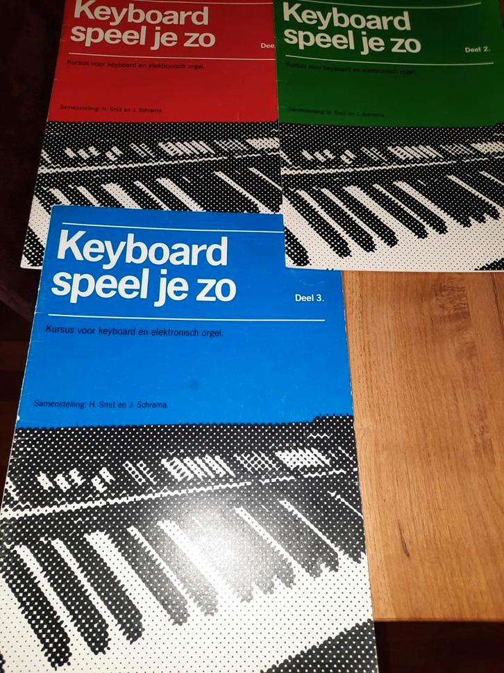 Lesboeken- Keyboard speel je zo dl. 1,2,3 ook elektr orgel, Muziek en Instrumenten, Bladmuziek, Gebruikt, Les of Cursus, Overige genres