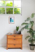 Commode Eiken 3 Ladekast Arts & Crafts Vintage, Ophalen, Gebruikt, Eikenhout, 50 tot 100 cm