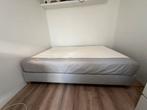 Tweepersoons boxpring 140x200, Ophalen, Beige, Tweepersoons, 140 cm