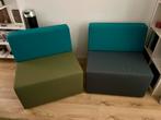 2 losse chill lounge stoelen / bank - grijs groen aquablauw, Huis en Inrichting, Fauteuils, Ophalen, 75 tot 100 cm, Zo goed als nieuw