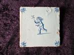 Antieke Delftse tegel kinderspelen, Antiek en Kunst, Antiek | Wandborden en Tegels, Ophalen of Verzenden