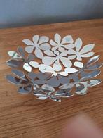 Monika Mulder Design Schaal - RVS - Bloemen, Overige materialen, Schaal, Rond, Ophalen of Verzenden