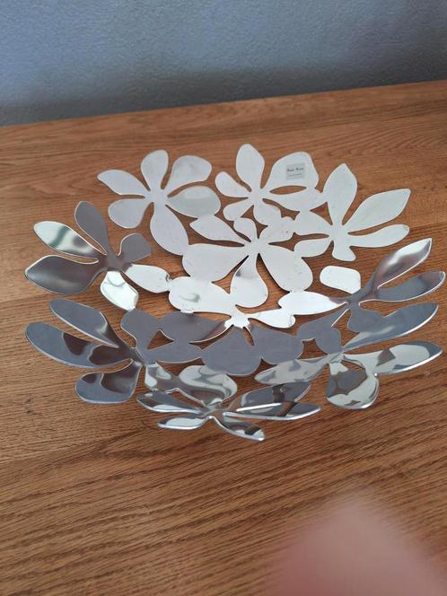 Monika Mulder Design Schaal - RVS - Bloemen, Huis en Inrichting, Woonaccessoires | Schalen en Manden, Zo goed als nieuw, Schaal