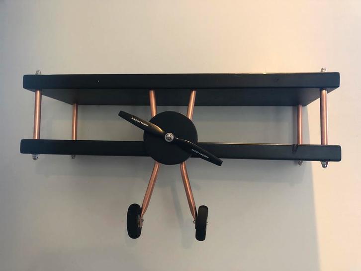 Stoere wandplank als vliegtuig, Huis en Inrichting, Woonaccessoires | Wandplanken en Boekenplanken, Nieuw, Ophalen of Verzenden