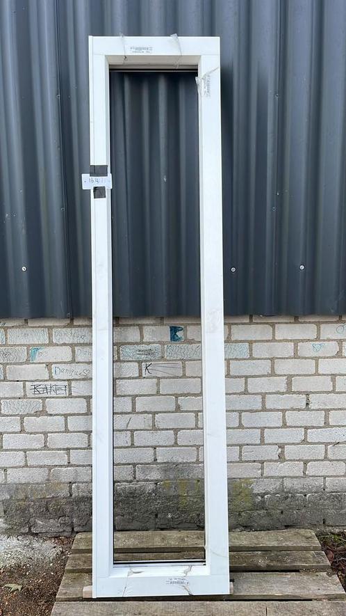 (164) Nieuw wit kunststof vast raamkozijn deels renovatie, Doe-het-zelf en Verbouw, Kozijnen en Schuifpuien, Nieuw, Raamkozijn