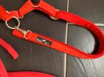 Halster + touw full rood Equ-all, Dieren en Toebehoren, Ophalen of Verzenden, Zo goed als nieuw, Overige soorten