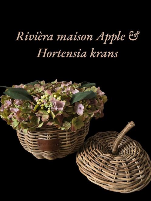 Rivièra maison rr apple fruit bow & hortensia wreath, Huis en Inrichting, Woonaccessoires | Overige, Ophalen of Verzenden