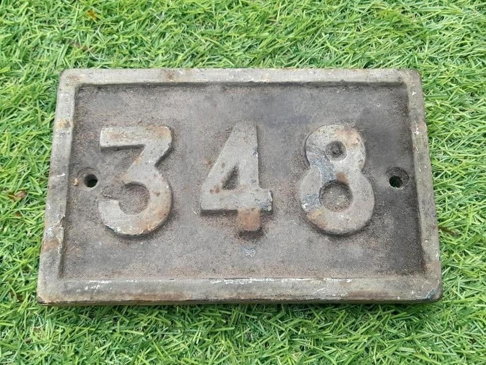 Oude Franse S.N.C.F Plaat 348, Antiek en Kunst, Ophalen of Verzenden