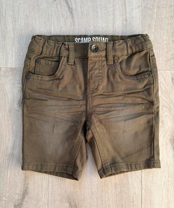 Wibra stretch korte broek legergroen short groen met zakken beschikbaar voor biedingen