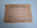 document oorlog distributie Amsterdam  1947, Ophalen of Verzenden, Nederland, Boek of Tijdschrift