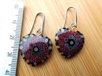 Millefiori hartjes (H24502), Ophalen of Verzenden, Nieuw, Overige materialen, Hangers