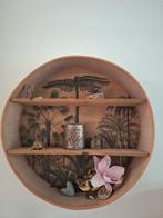 Boho Wandkastje met Palmdecoratie, Ophalen, Zo goed als nieuw