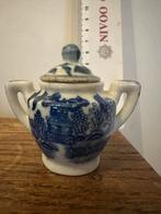 Vintage klein suikerpotje Blue Willow patroon, Ophalen of Verzenden