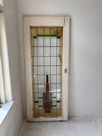 Glas in lood deur - opknapper, Ophalen, Gebruikt, 80 tot 100 cm, Binnendeur