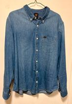 TK Lee denim overhemd, Ophalen of Verzenden, Zo goed als nieuw, Blauw, Halswijdte 43/44 (XL)