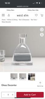 West Elm Whisky decanter, Ophalen, Zo goed als nieuw