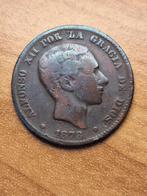munt Spanje 10 centimos 1878, Ophalen of Verzenden, Overige landen, Losse munt