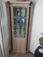 Prachtig natuurstenen hoek vitrinekast van Manhattan Style, Overige materialen, 50 tot 100 cm, Zo goed als nieuw, 150 tot 200 cm