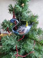 Oude glazen kerstbal zwaan glazen oogje gemerkt GERMANY, Diversen, Kerst, Ophalen of Verzenden, Gebruikt