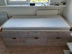 Steiger hout bed, 85 tot 100 cm, Ophalen of Verzenden, Zo goed als nieuw, Matras