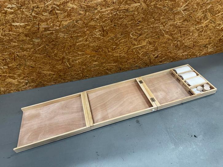 Opvouwbare Sjoelbak - Handig voor Onderweg! - ReK4, Hobby en Vrije tijd, Gezelschapsspellen | Bordspellen, Zo goed als nieuw, Een of twee spelers