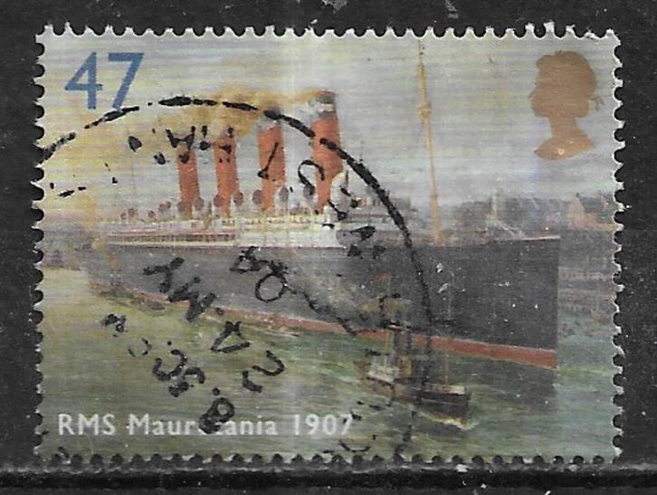 211-25 Engeland / RMS Mauretanie 1902 nom. 47p, Postzegels en Munten, Postzegels | Europa | UK, Gestempeld, Verzenden