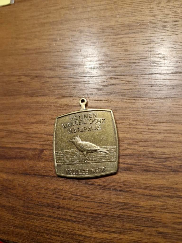 035 Vennen Wandeltocht Oisterwijk Medaille, Ophalen of Verzenden, Overige materialen