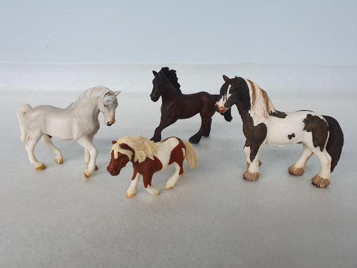 Lot van 4 Schleich paarden, Verzamelen, Speelgoed, Gebruikt, Ophalen of Verzenden