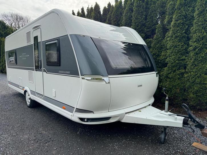 Hobby 560 LU Excellent ENKELE BEDDEN RONDZIT AIRCO DOREMA VO, Caravans en Kamperen, Caravans, Bedrijf, 1250 - 1500 kg, Hobby, Airco