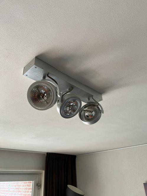 Spots 3 sets. Rietveld met osram halogeen goed te dimmen, Huis en Inrichting, Lampen | Spots, Zo goed als nieuw, Metaal of Aluminium