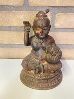 Kind Krishna brons – Bala Krishna beeld India 18 cm, Ophalen of Verzenden