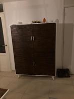 Buffetkast met houten panelen (156x130x45), Huis en Inrichting, Kasten | Roldeurkasten en Archiefkasten, Gebruikt, Ophalen of Verzenden