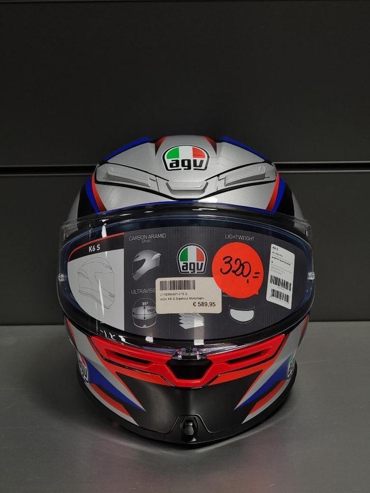AGV K6 S Slashcut, maat S outlet., Motoren, Kleding | Motorhelmen, Dames, Heren, Integraalhelm, S, AGV, Nieuw met kaartje, Ophalen of Verzenden
