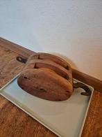 Houten antieke scheeps katrol, Antiek en Kunst, Ophalen