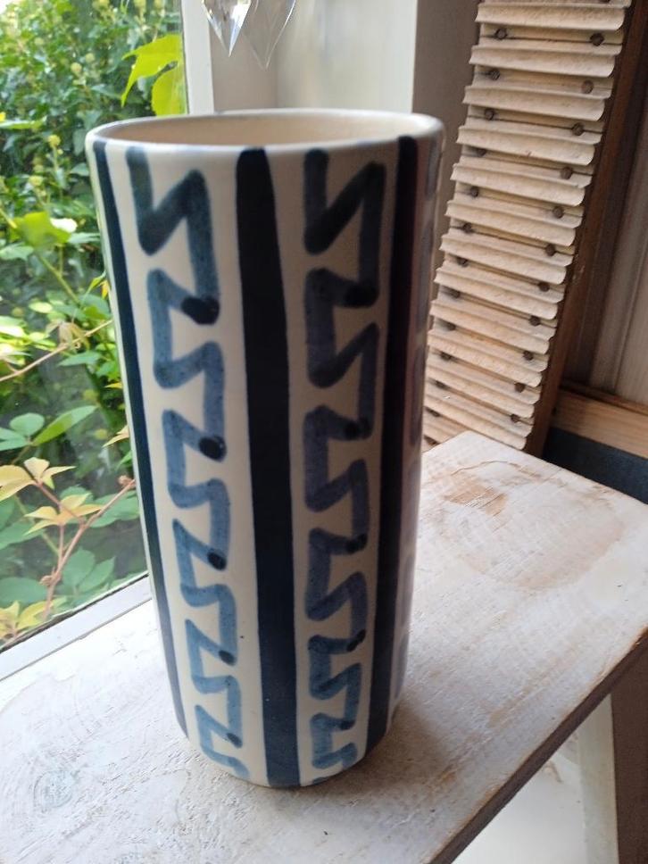 Vaas oud keramiek ~ keramieken oude vaas gemerkt 'f' ~ mooi!, Antiek en Kunst, Antiek | Vazen, Ophalen of Verzenden