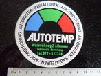 sticker autotemp alkmaar logo autoruiten radiateuren airco, Verzenden, Zo goed als nieuw, Bedrijf of Vereniging